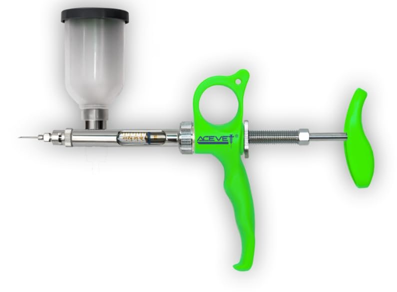 0.5ml poultry vaccine gun – bottle mounted vaccinator for chickens, ducks & birds 0.5ml poultry vaccine gun – bottle mounted vaccinator for chickens, ducks & birds